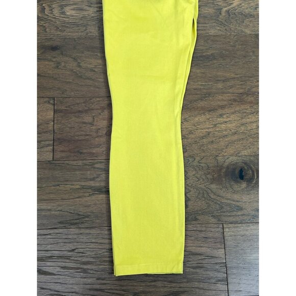 CABI Citron Skinny Stretch Jeans Citron Yellow Sz 4 #5084 EUC - Picture 3 of 6